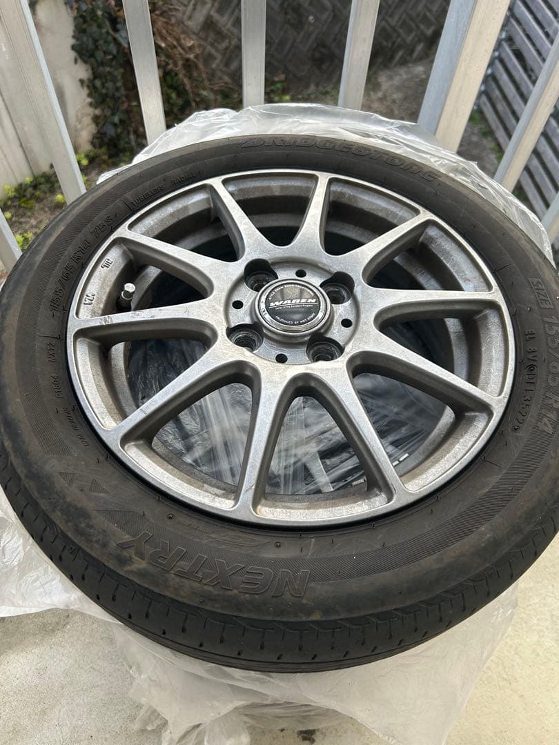 ブリヂストン NEXTRY 155/65R14 4本セット アルミ付