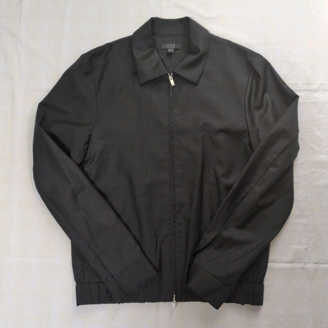 COS ZIP-UP WOOL JACKET ジッパー付きウールジャケット S