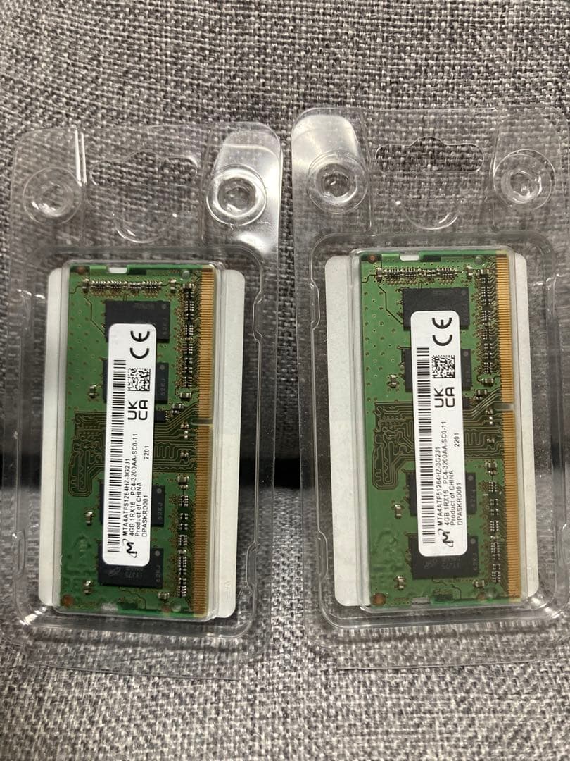 Crucial 16GB DDR4-2666 SODIMM メモリ 2個