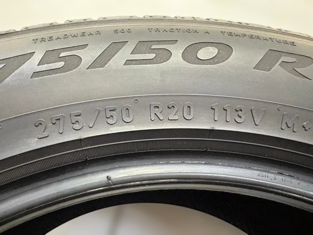 【送料無料/バリ溝】極上品 23年製 ピレリ 275/50R20　４本価格　①
