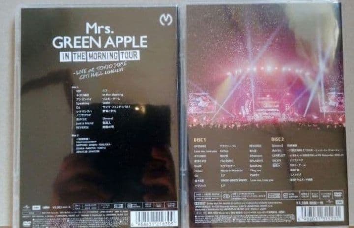 新品未開封 Mrs. GREEN APPLE DVD 2枚