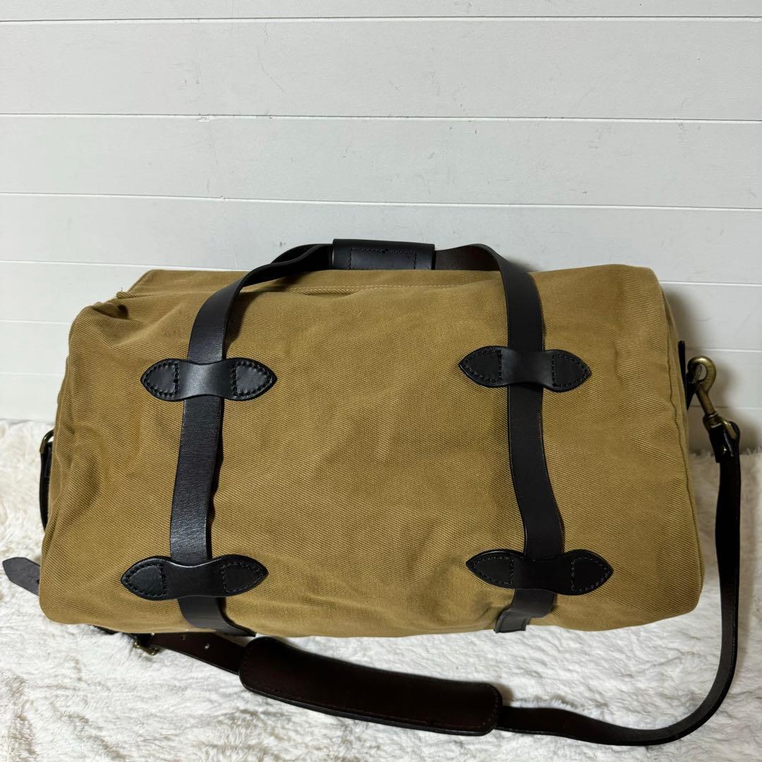 使用級✨FILSON RUGGED TWILL DUFFLE BAGタン　レザー