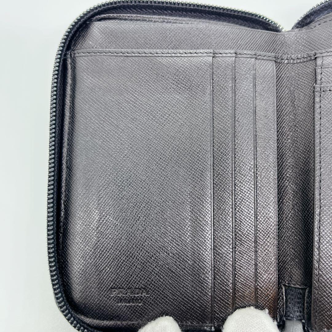 【美品】PRADA コンパクトウォレット M522 ナイロン ギャランティカード