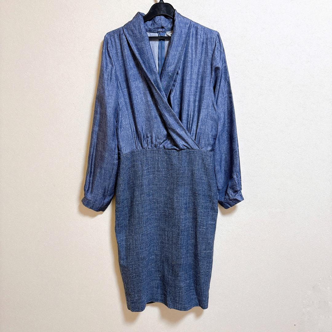 MaxMara シルク リネン カシュクール ワンピース 白タグ
