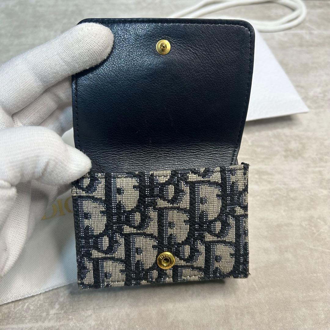 美品✨クリスチャンディオール キャンバス ロゴ モンテーニュ 三つ折り財布