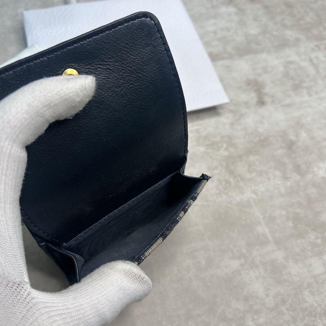 美品✨クリスチャンディオール キャンバス ロゴ モンテーニュ 三つ折り財布