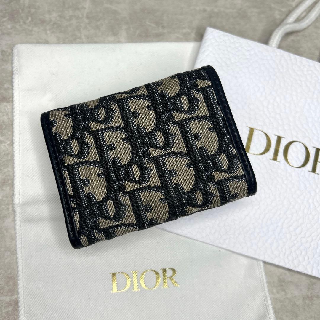 美品✨クリスチャンディオール キャンバス ロゴ モンテーニュ 三つ折り財布