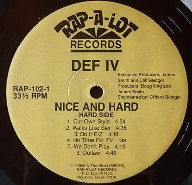 洋楽 DEF IV/NICE AND HARD (US LP)