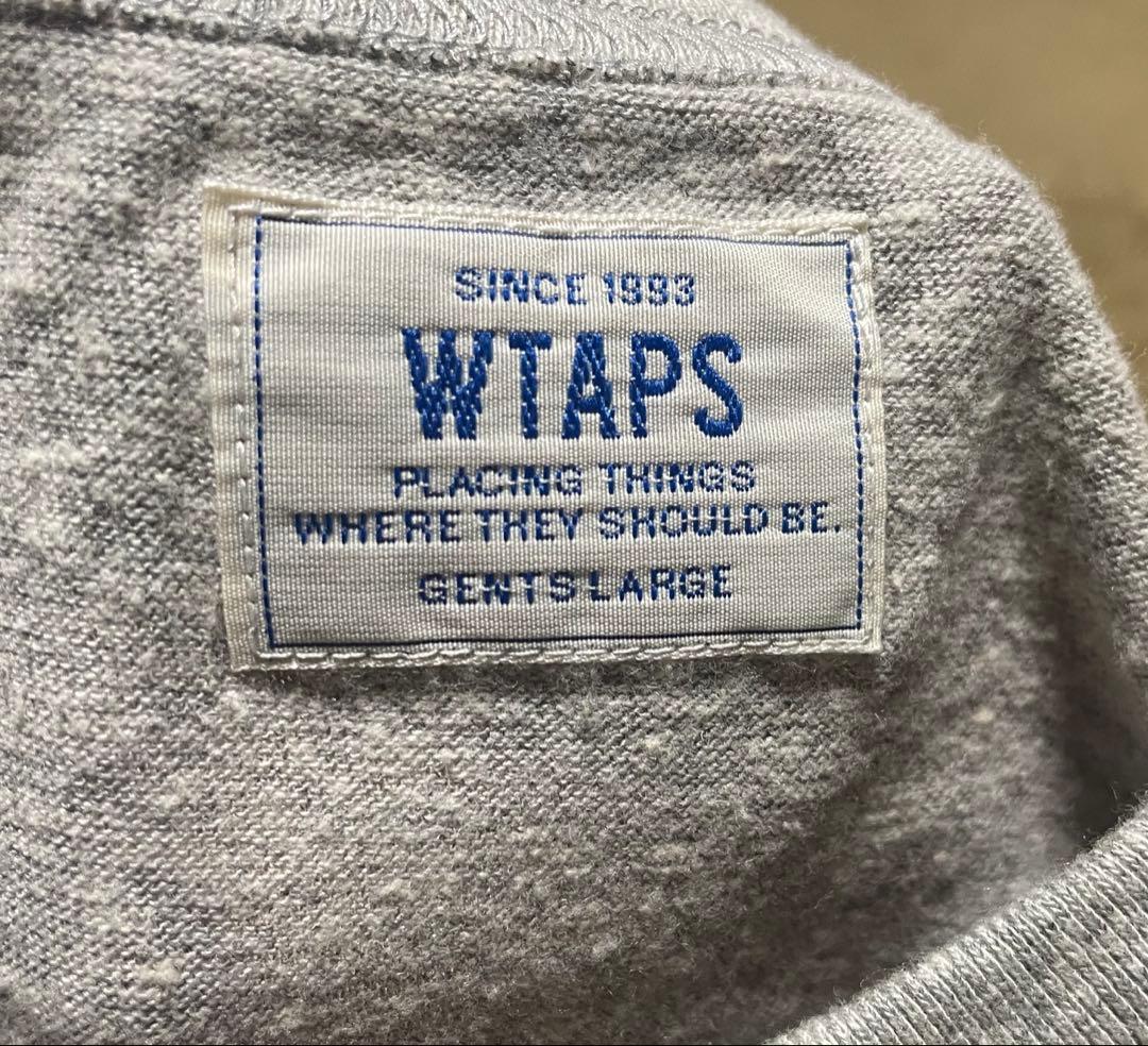 WTAPS グレー プリントTシャツ