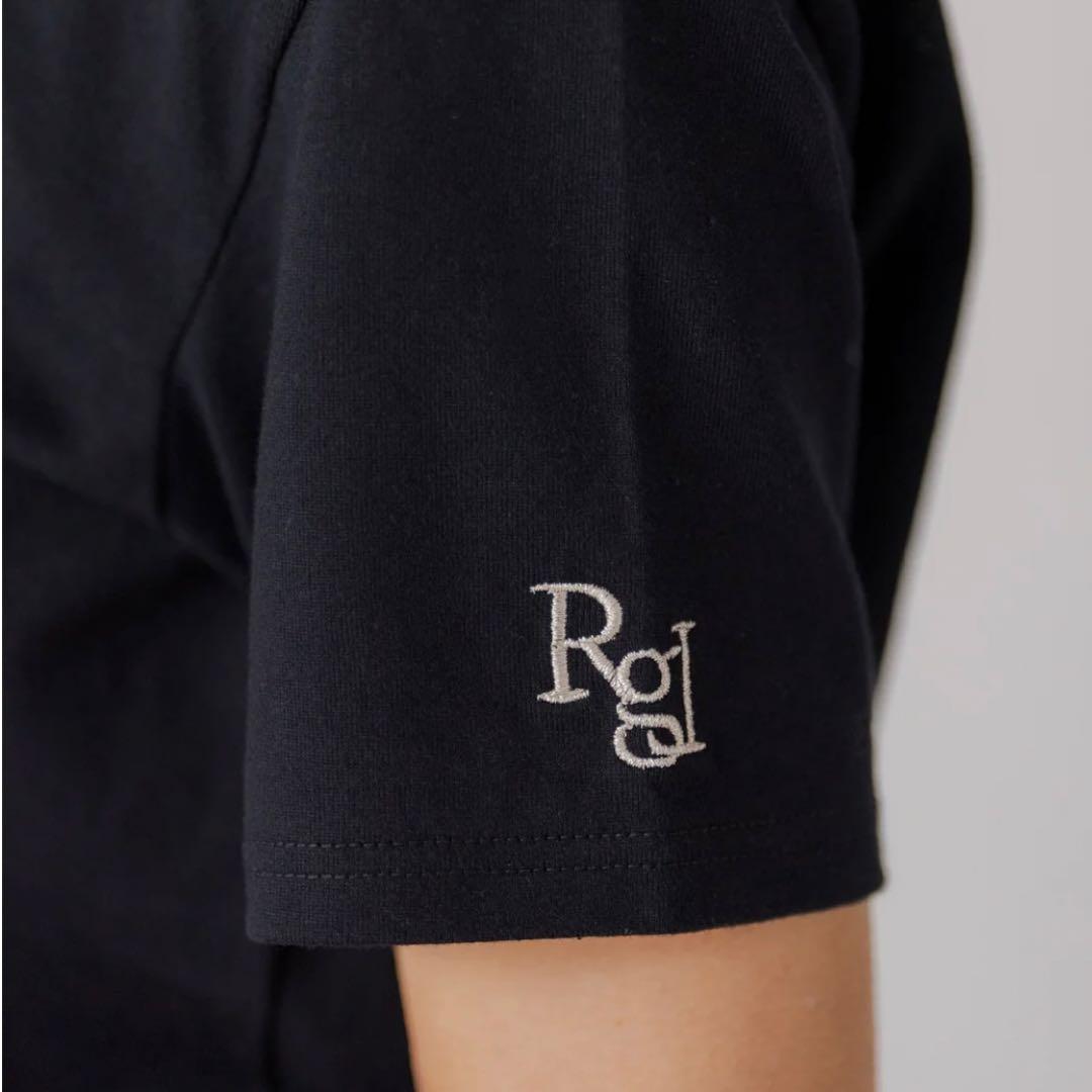 【新品未使用】Regleam リグリーム ロゴ入りベーシックTシャツ ブラックM