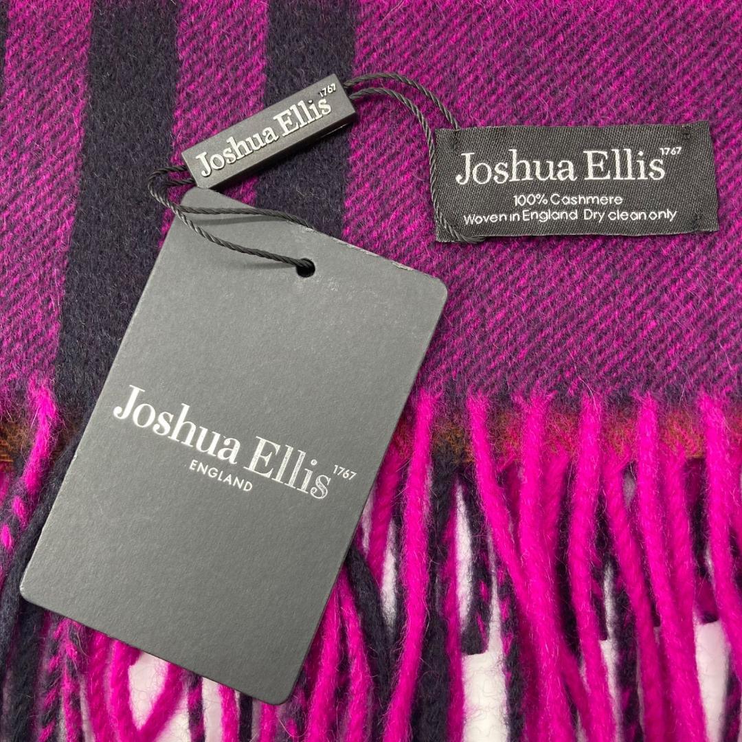 新品✨希少カラー✨ジョシュアエリス 大判ストール カシミア100% チェック