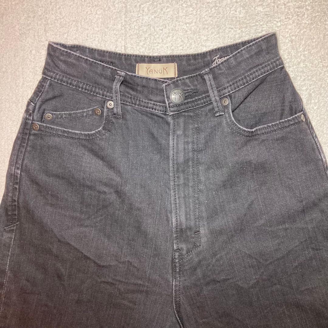 YANUK ヤヌーク JOAN 22 ルーズストレート ブラック 美品