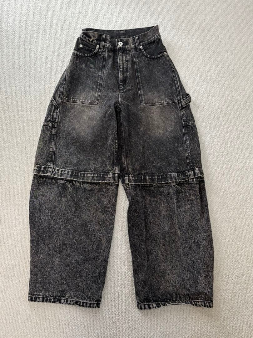 MEDI 2WAY REMOVE DENIM PANTS ブラウン 25インチ
