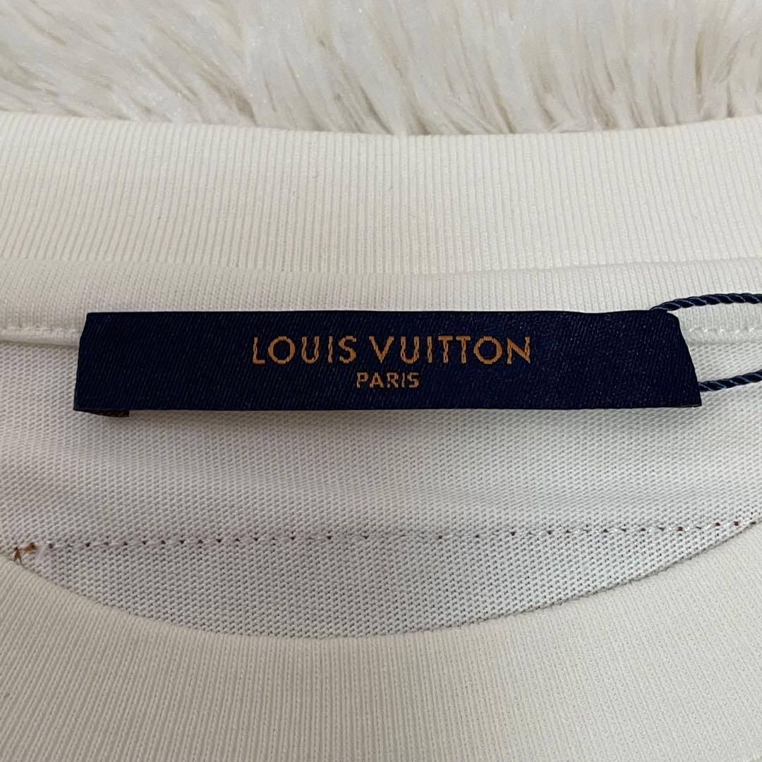 未使用 ルイヴィトン エンボス LV インサイドアウト Tシャツ 白 S メンズ