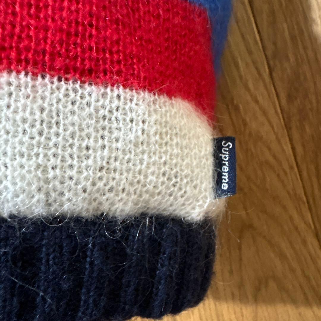 【ビンテージ美品】Supreme マルチストライプ　リバーシブルニット帽