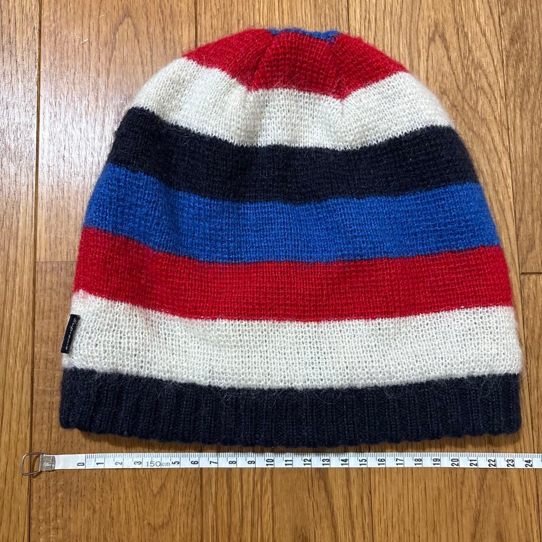 【ビンテージ美品】Supreme マルチストライプ　リバーシブルニット帽