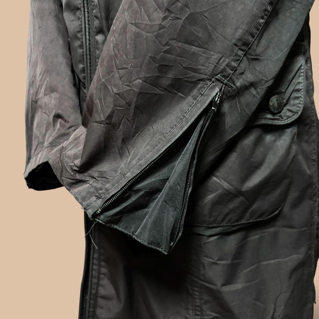 00s英国製BarbourバブアーインターナショナルコートデッキコートブラックM