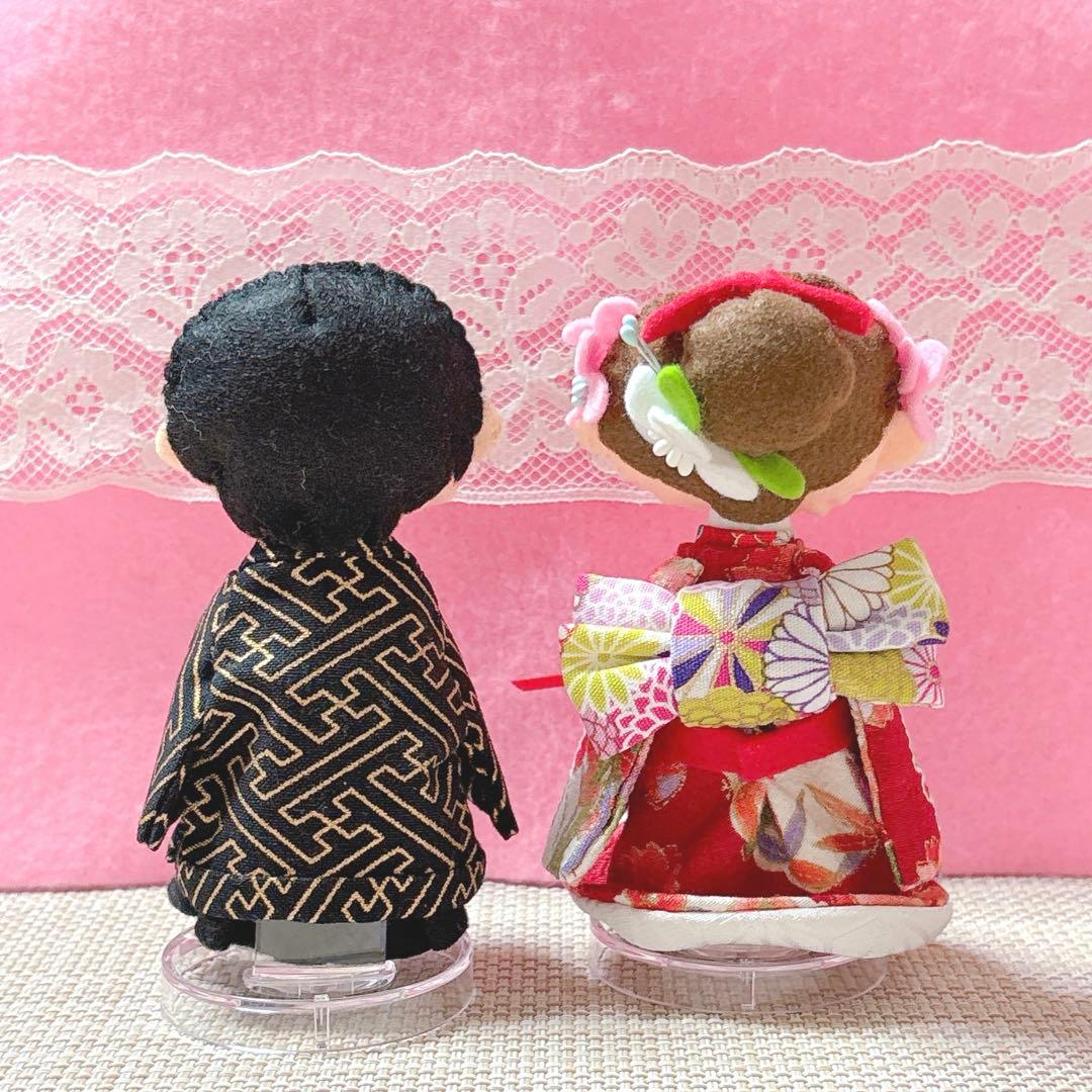 フェルトリース・フェルト飾り・フレーム飾り・ハンドメイド