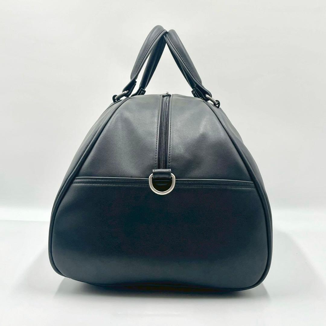 【未使用級】 DIESEL ボストンバッグ 2way 大容量 ブラック 黒