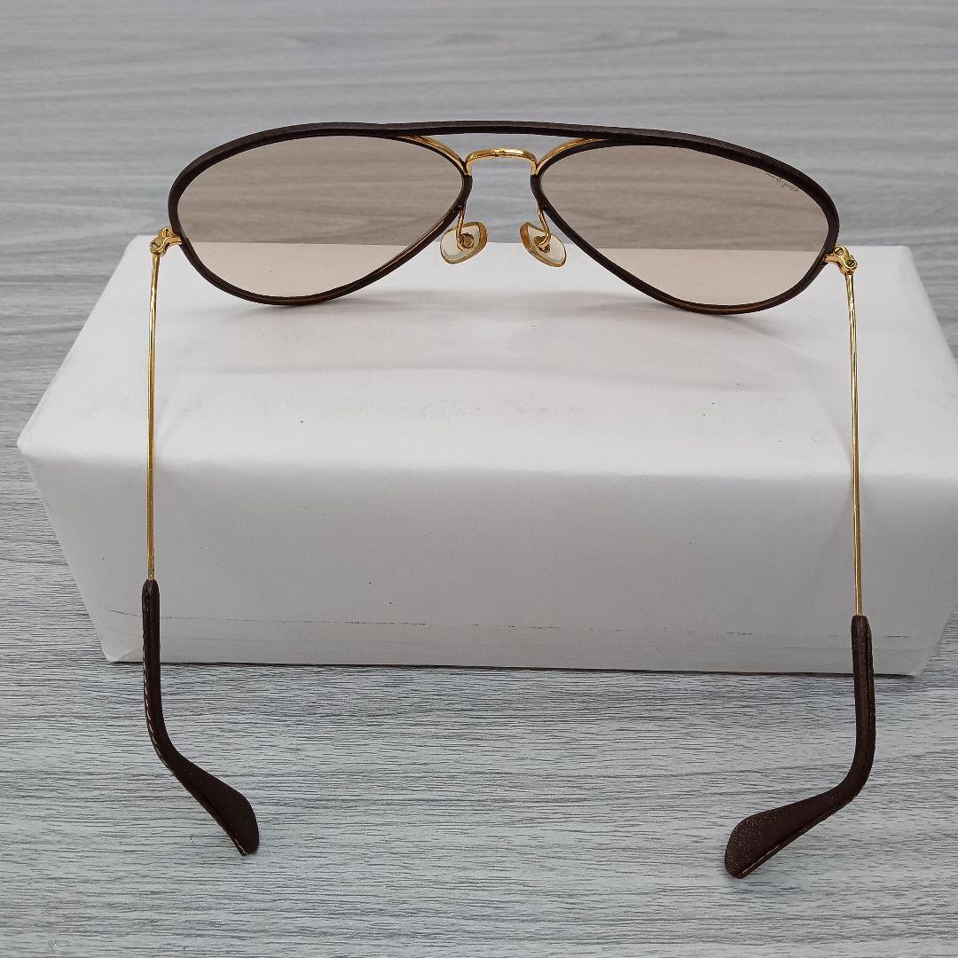 ♢252 B&L RAY BAN レイバン ティアドロップ レザー サングラス