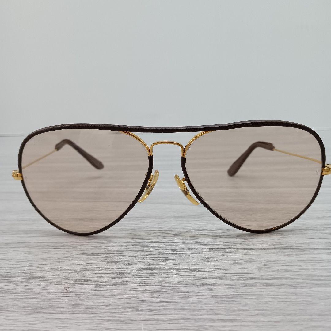 ♢252 B&L RAY BAN レイバン ティアドロップ レザー サングラス