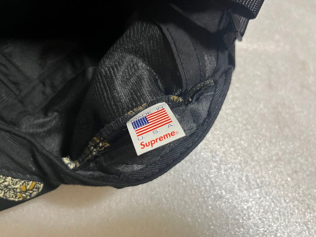 Supreme 柄　キャップ　CAP ボックスロゴ　5パネル　シュプリーム
