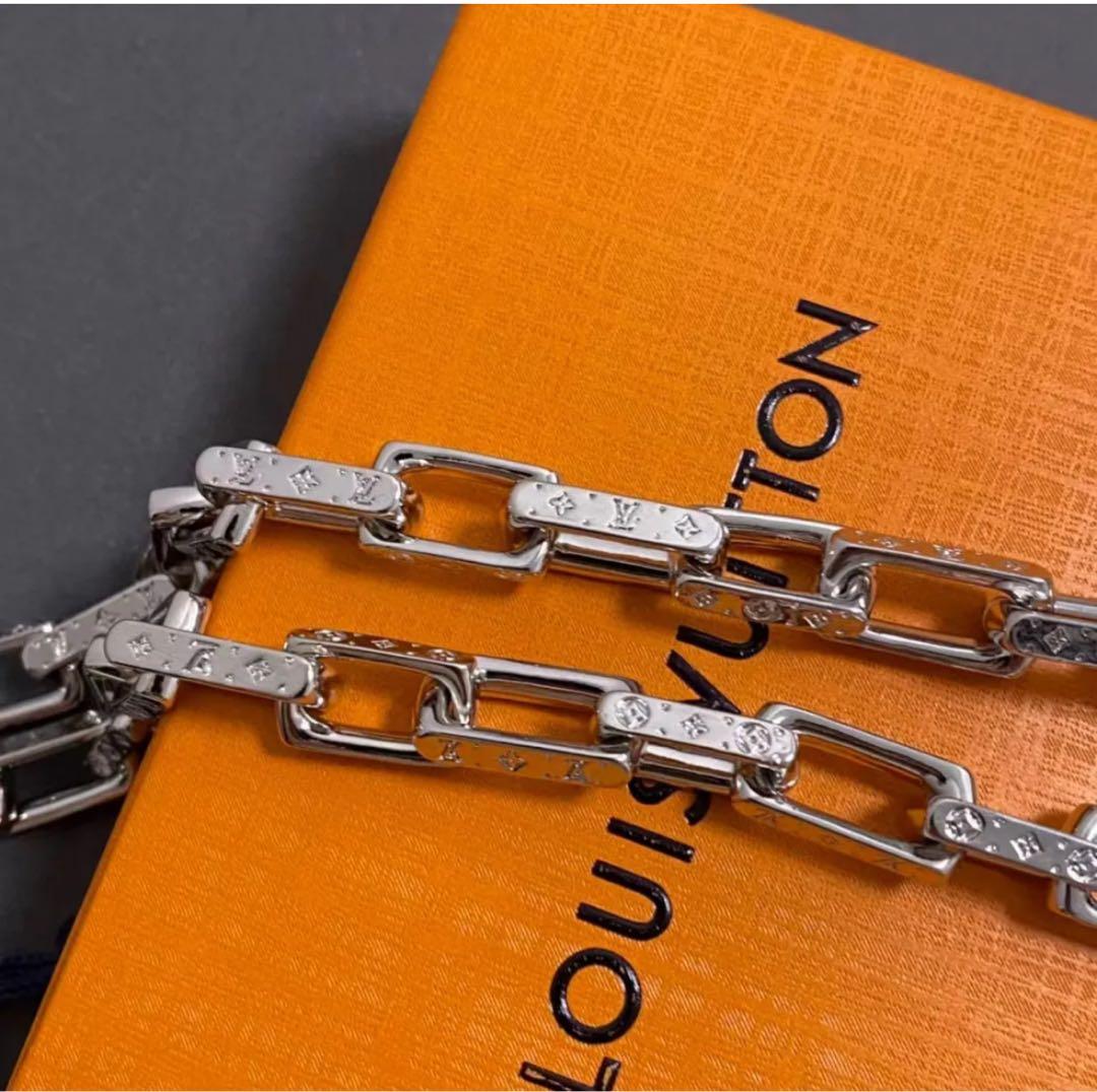 [かにざ]LOUIS VUITTON モノグラム　コリエチェーンネックレス