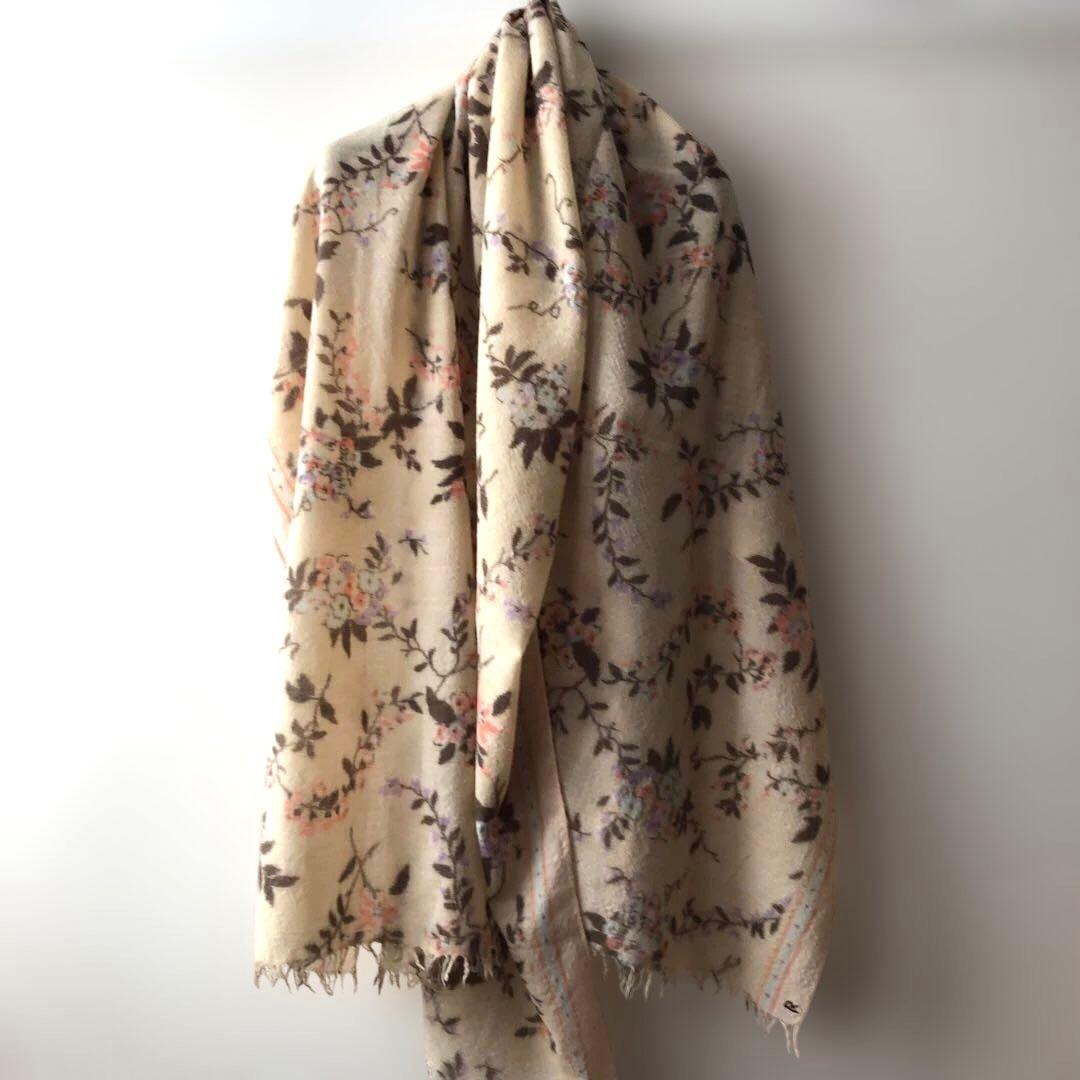 ４５Ｒ　花柄ショール