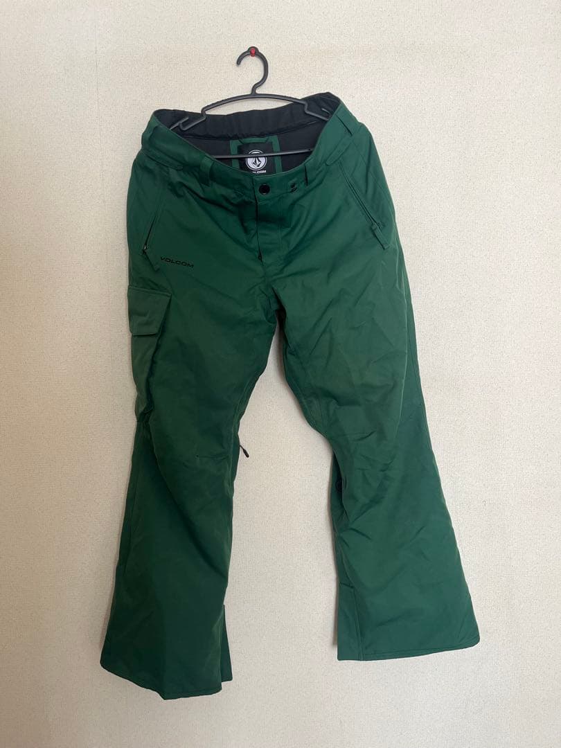 VOLCOM スノーボードパンツ M グリーン