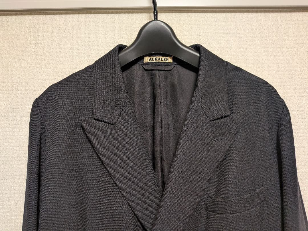ジャケット・アウター AURALEE WOOL KID MOHAIR KERSEY JACKET