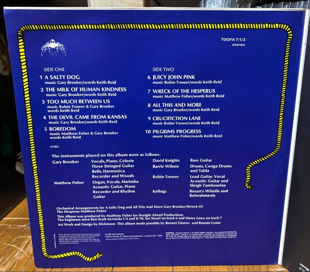 プロコルハルム 青い影 / A Salty Dog 　2枚組　英盤レコード 希少