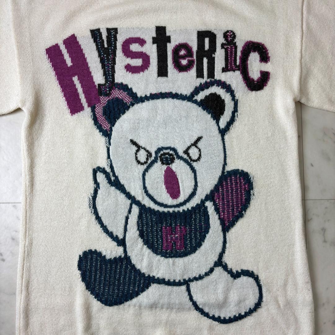 ヒステリックグラマー PATCH BEARジャカード ワンピース フリー クマ