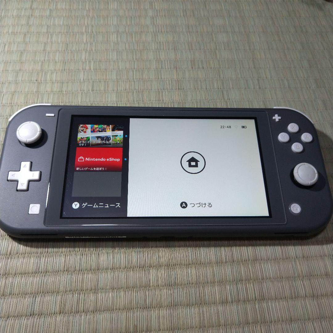 ①Nintendo Switch lite グレー　本体+ACアダプターセット