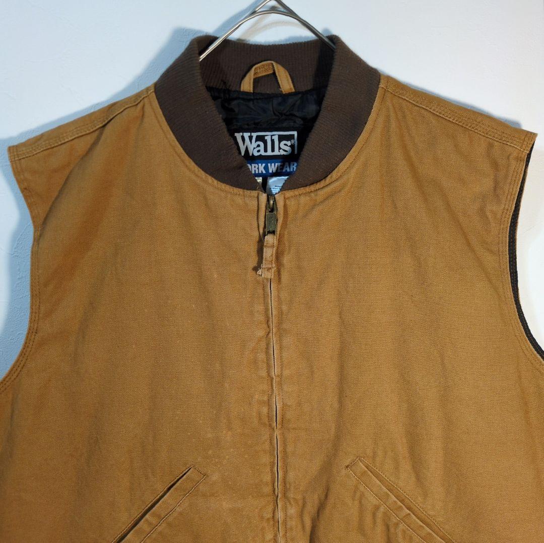 【良品】 Walls ウォールズ ダックベスト ワークベスト キャメル 2XL