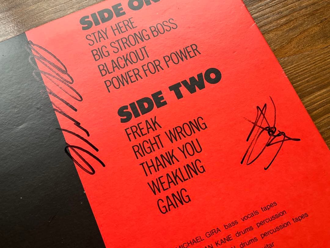 SWANS Filth レコード　サイン入り　2枚ポスター付き