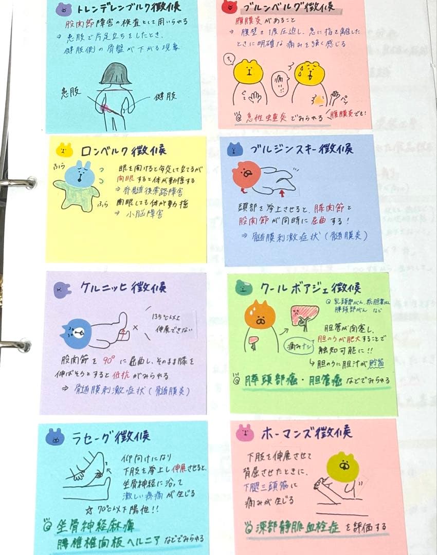 看護師国家試験 まとめノート 対策 カード 付箋ノート 国試 一般問題 看護