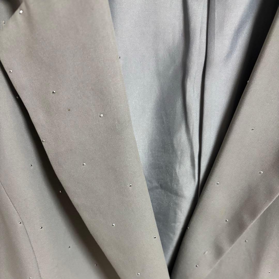 Darich ダーリッチ ルーズシングルスタッズジャケット グレー