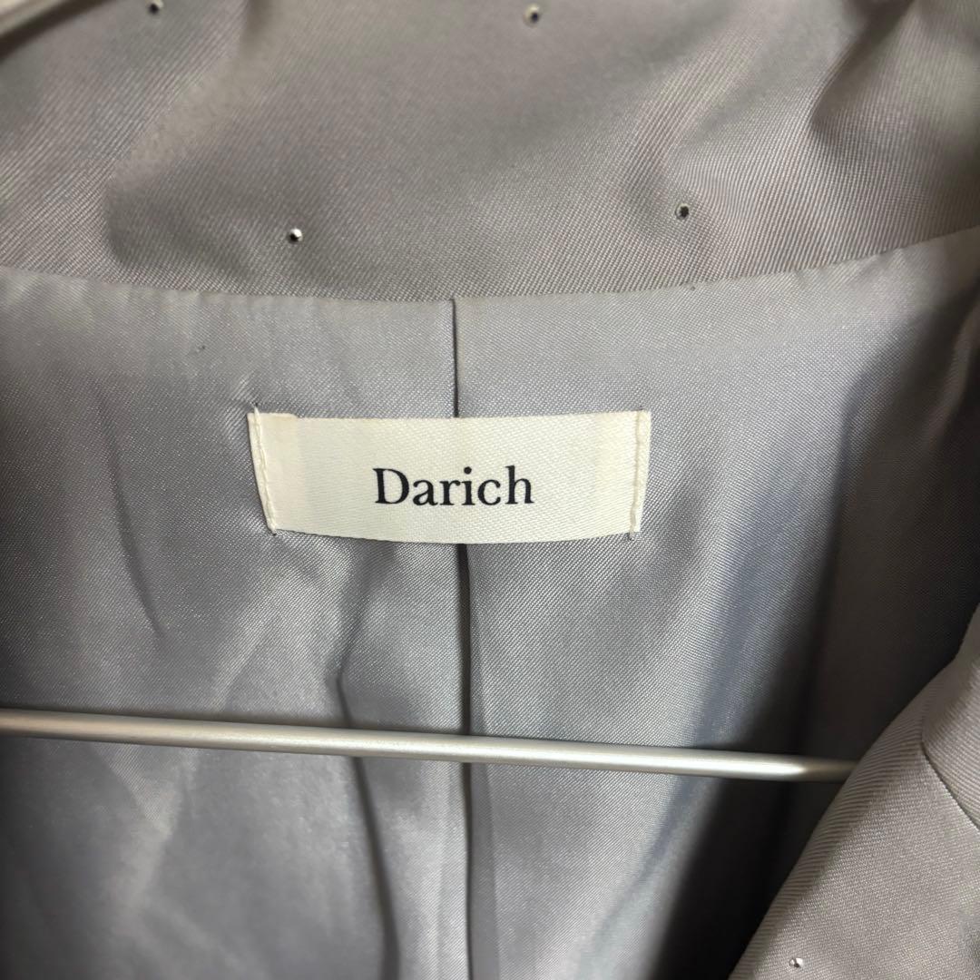Darich ダーリッチ ルーズシングルスタッズジャケット グレー
