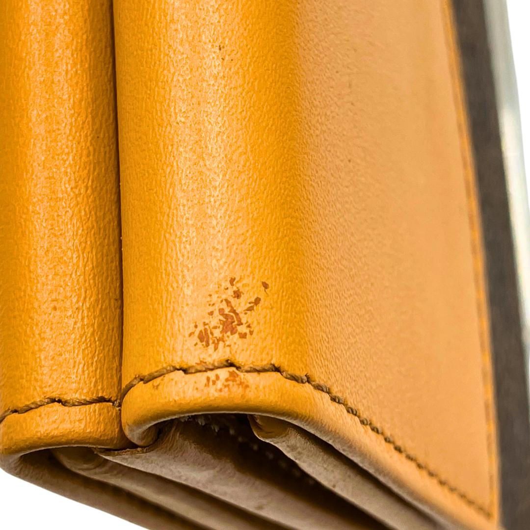 CELINE マカダム柄 2つ折り長財布 トリオンフ レザー