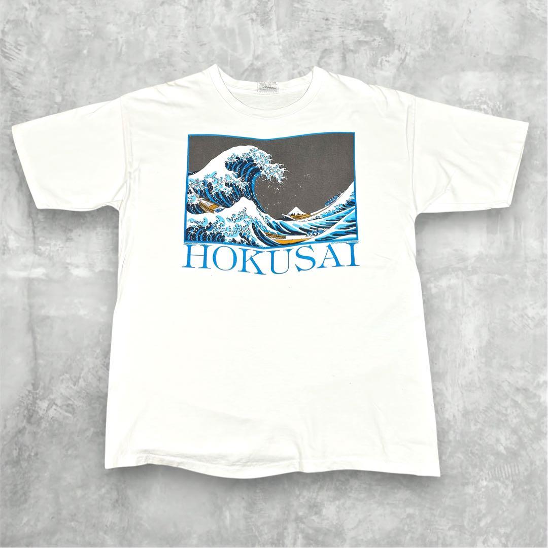 80~90s HOKUSAI KATSUSHIKA 葛飾北斎 アート Tシャツ