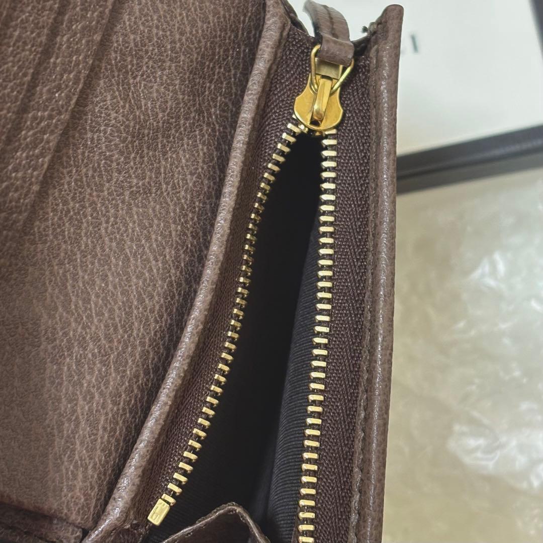 [美品] GUCCI オフディア 二つ折り財布