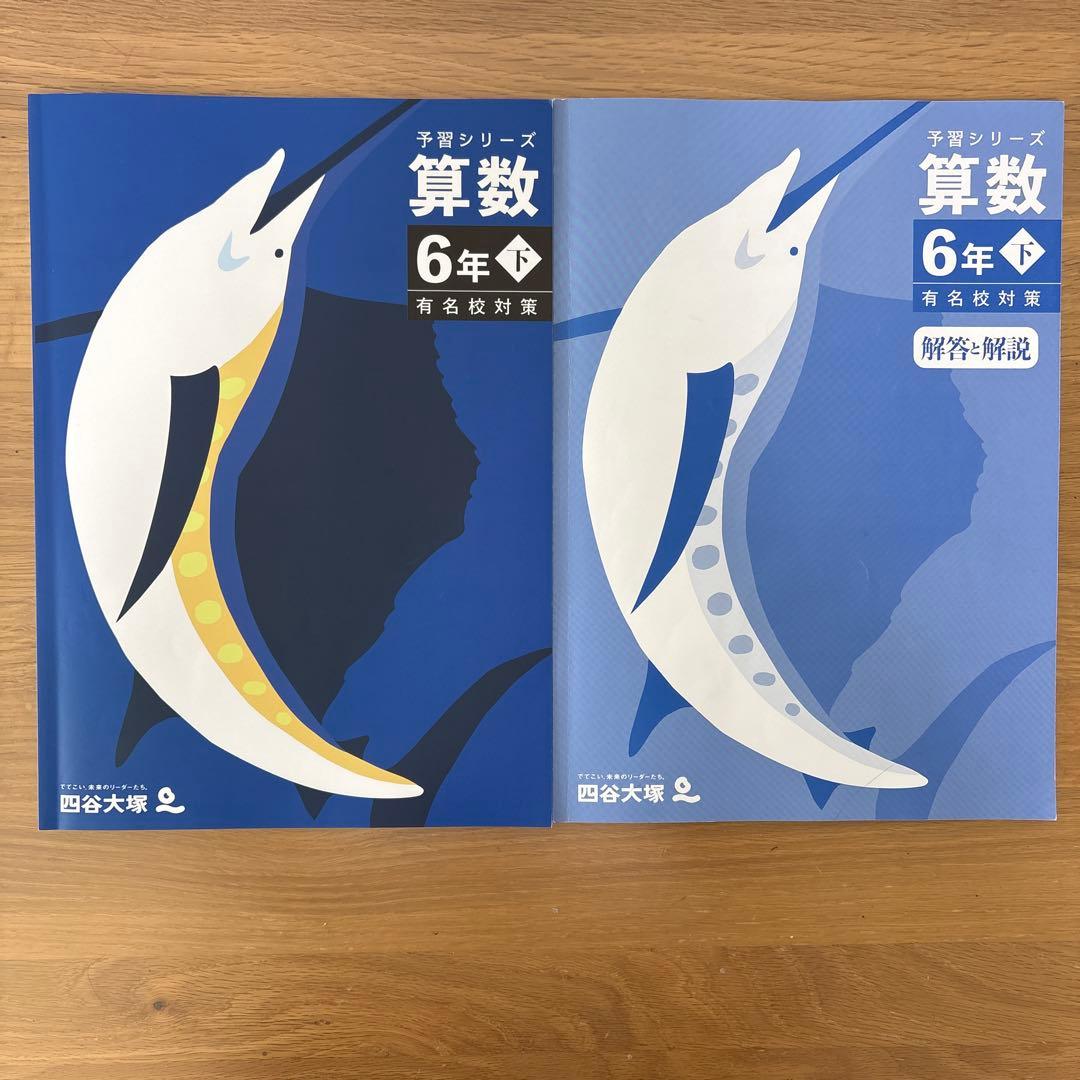 四谷大塚　6年　下　予習シリーズ　有名校対策　演習問題集　算数　理科　社会　６冊