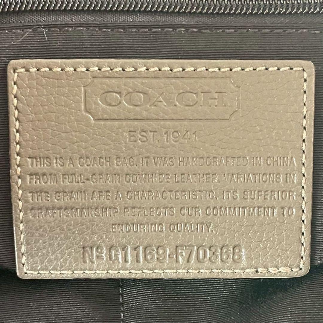 極美品● コーチ COACH ボストンバッグ 2way 旅行 レザー グレー