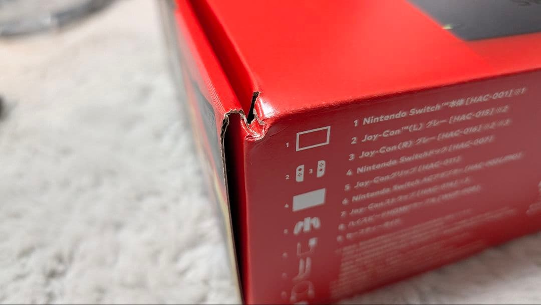 Nintendo Switch グレー 本体 ケース・付属品付き
