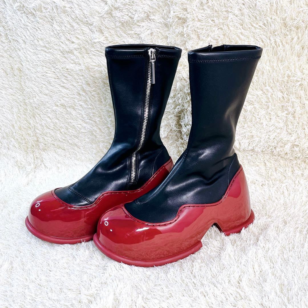 CHARLES&KEITH Pixie ピクシー パテントカーフブーツ 22.5