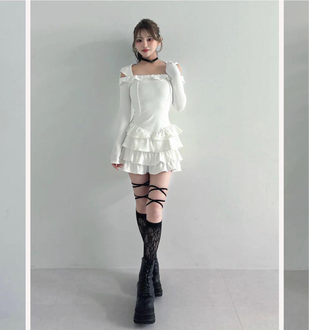 新品未開封 ダーリッチ レースハイソックス Darich 黒 ブラック Free