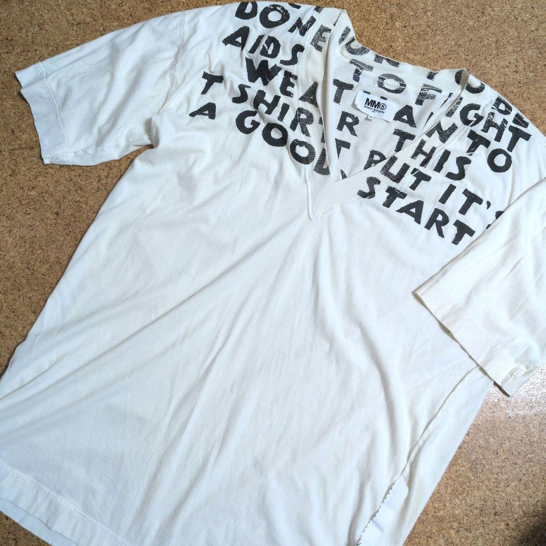 MM6 Maison Margiela 文字プリントTシャツ