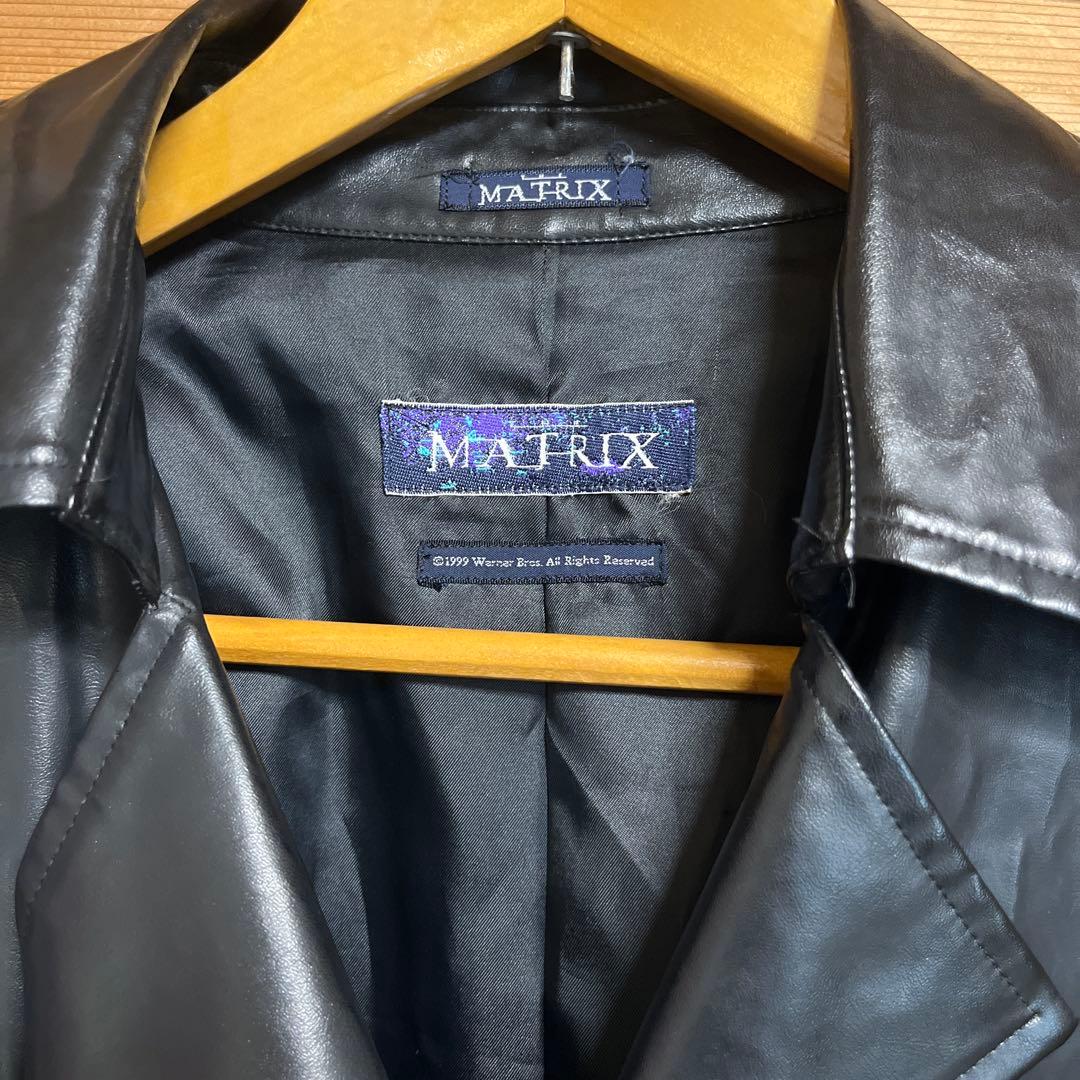 マトリックス 公式 オフィシャル フェイクレザースーパー ロングコート