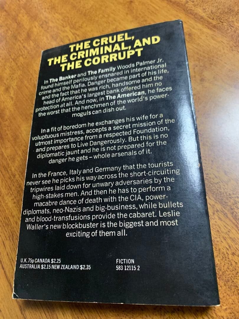 入手不可能The American byLeslieWaller1977年第三版