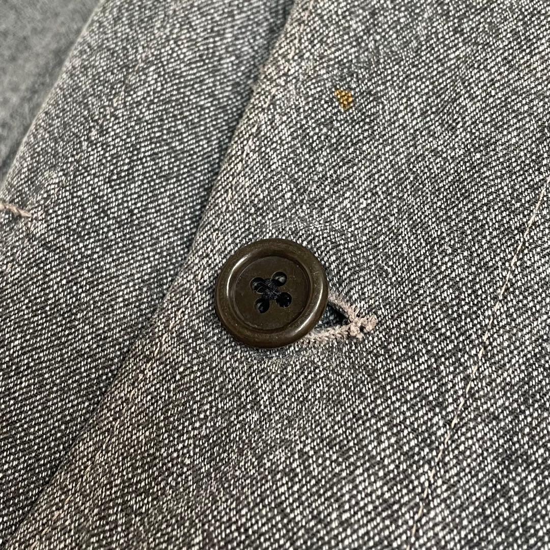 50s フレンチ ブラックシャンブレーコート ヴィンテージ ユーロ 古着
